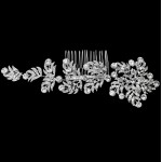 Accesoriu modern pentru decor par CA038BB Argintiu cu cristale